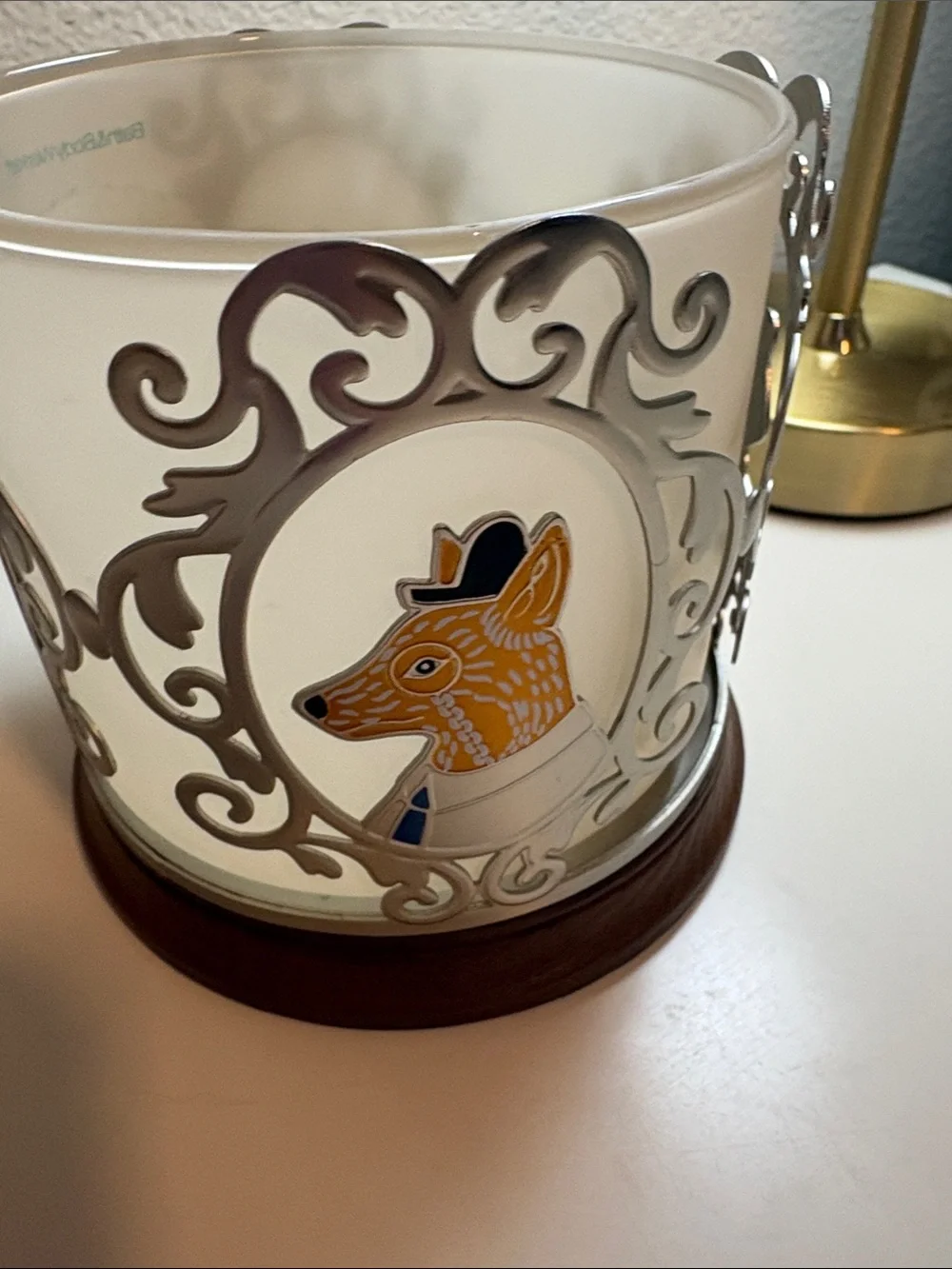 Rare! Bath & Body Works forest critters candle holder